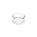Outlet NU & MII Heart Signet Silver Ring