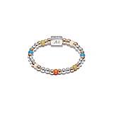 Willow Silver and Gold Plated Ring - Multi Coloured