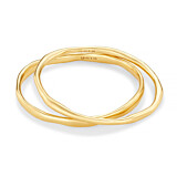 Liv Bentley Molten Duo Gold Plated Bangle Set