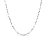 Infinity Heart Link Chain Silver Necklace