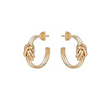 Lover's Knot Gold Plated Earrings