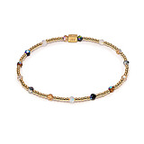 Eve Gold-Filled Crystal Bracelet Stack