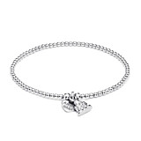 Santeenie Silver Charm Bracelet - Buddha