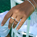 Esme Feather Silver Ring