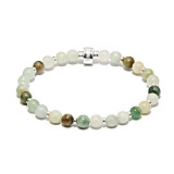 Precious Silver Bracelet - Burma Jade