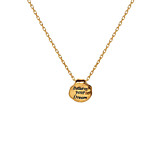 Outlet Affirmation Gold Plated Necklace - Choice of Quote
