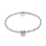 Zodiac Silver Charm Bracelet - Star Sign