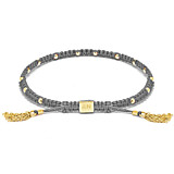 Outlet Amigo Gold Bracelet - Grey
