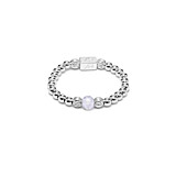 Aster Silver Ring - Opalite Moonstone