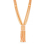 Outlet Traditional Balinese Beaded Necklace - Orange