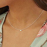 Teeny Weeny Heart Silver Necklace