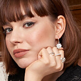 Orbit Silver Ring - Crystal