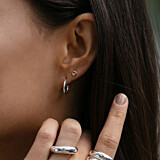 Outlet NU & MII Anya Amber Stud Silver Earrings