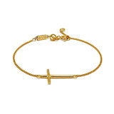 NU & MII Cross Gold Plated Bracelet