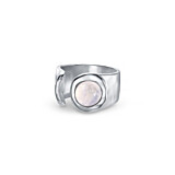 NU & MII Seville Silver Ring - Moonstone