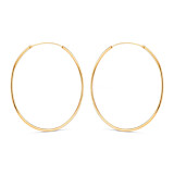 NU & MII Maxi Capri Gold Plated Hoop Earrings