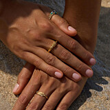 Bahari Rope Gold Plated Ring