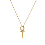 Outlet Ankh Cross Gold Necklace