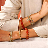 Amiya Star Gold-Filled Charm Bracelet