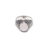 42 Oval Moonstone Silver Ring