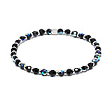 A Lot of Sparkle Silver Bracelet - Jet Black