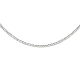 Outlet NU & MII Rosa Curb Chain Silver Necklace