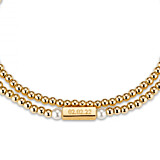 Phoebe Looped Personalised Gold Plated Bracelet - Pearl