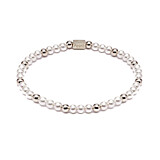 Pearls of Wisdom Silver Bracelet