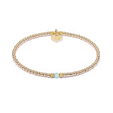 Aster Gold Bracelet - Ocean Agate