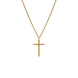 NU & MII Cross Gold Plated Necklace