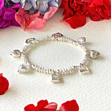 Amour Silver Charm Bracelet