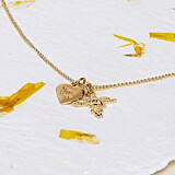 Stay Safe My Guardian Angel Gold Necklace