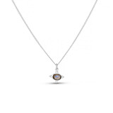 Itsy Bitsy Labradorite Silver Necklace