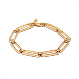 NU & MII Glory Linked Gold Plated Bracelet