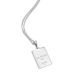 Gala Personalised Special Date Silver Necklace