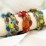 Beaded Long Necklace - Choice of Colour
