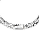 Phoebe Looped Personalised Sterling Silver Bracelet - Pearl