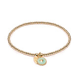 Kaleidoscope Gold Plated Bracelet Stack - Choice of Colour