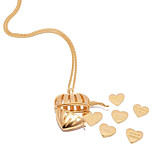 Heart Locket Motto - Gold Plated