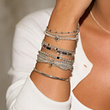 Mirage Storm Crystal Silver Bracelet