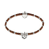 Hematite Copper Bracelet - Sparkle Heart