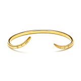 Outlet NU & MII Tusk Gold Bangle