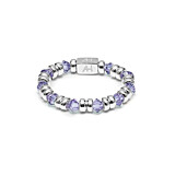 Joy Crystal Silver Ring - Violet