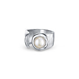 NU & MII Seville Silver Ring - Pearl