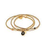 Silhouette Gold Plated Bracelet Stack