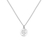 Creation Round Silver Necklace - Earth's Beauty is our Duty