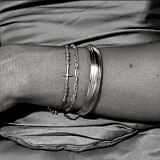 Outlet NU & MII Semi - Precious Cross Friendship Silver Bracelet - Pink