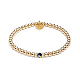 Seri Jet Black Gold Bracelet