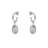 NU & MII Bright Hoop Silver Earrings