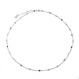 Dainty Gem Silver Necklace